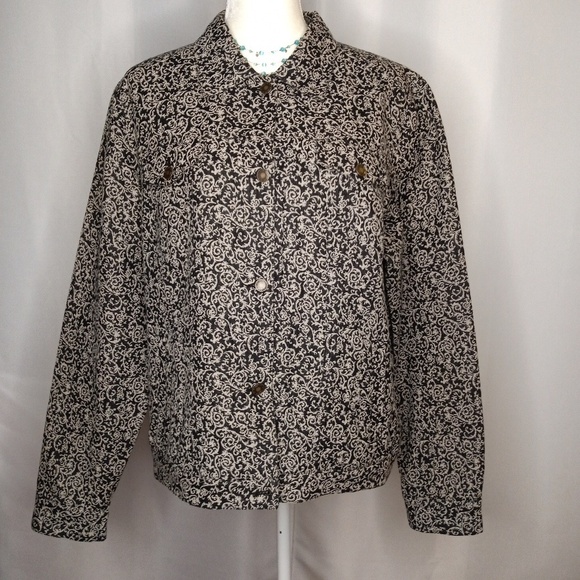 CHARTER CLUB Scroll Pattern Blazer Sz XL - Picture 1 of 8